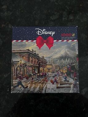 Disney Colorful Puzzle Piece Collage Box Art - Multicolor